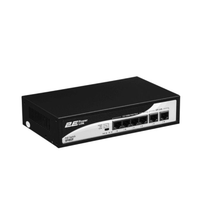 2E PowerLink SP402F 4xFE PoE+ (неуправляемый), коммутатор