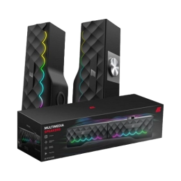 Акустическая система 2E PCS232 RGB, Soundbar, 2.0, USB, Black