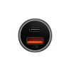 Baseus Golden Contactor Max Dual Fast Charger Car Charger U+C 60W, автомобильное зарядное устройство