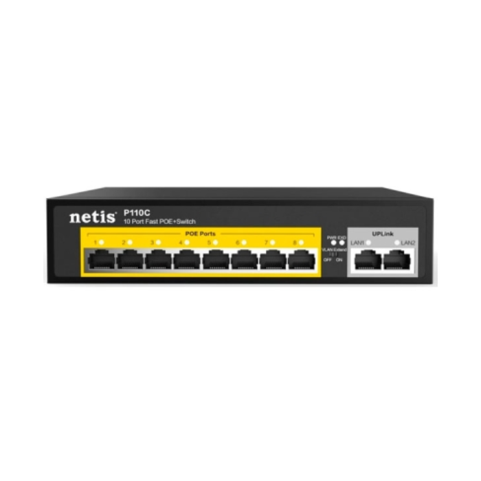 Netis P110C 8xFE PoE 2xFE  (неуправляемый), коммутатор