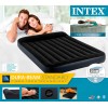 Intex 64143 (152x203x25 см) надувной матрас с подголовником, Classic, до 272кг