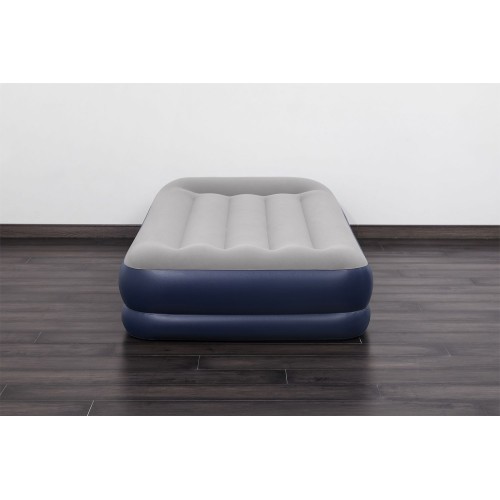 Bestway 67723 (97х191х36 см) надувная кровать с подголовником и встр.насос 220В, до 150 кг