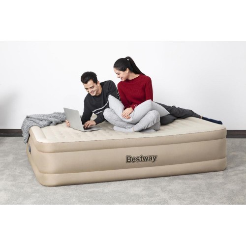 Bestway 69050 (152х203х46 см) надувная кровать Fortech Airbed и встр.насос 220В, до 300 кг