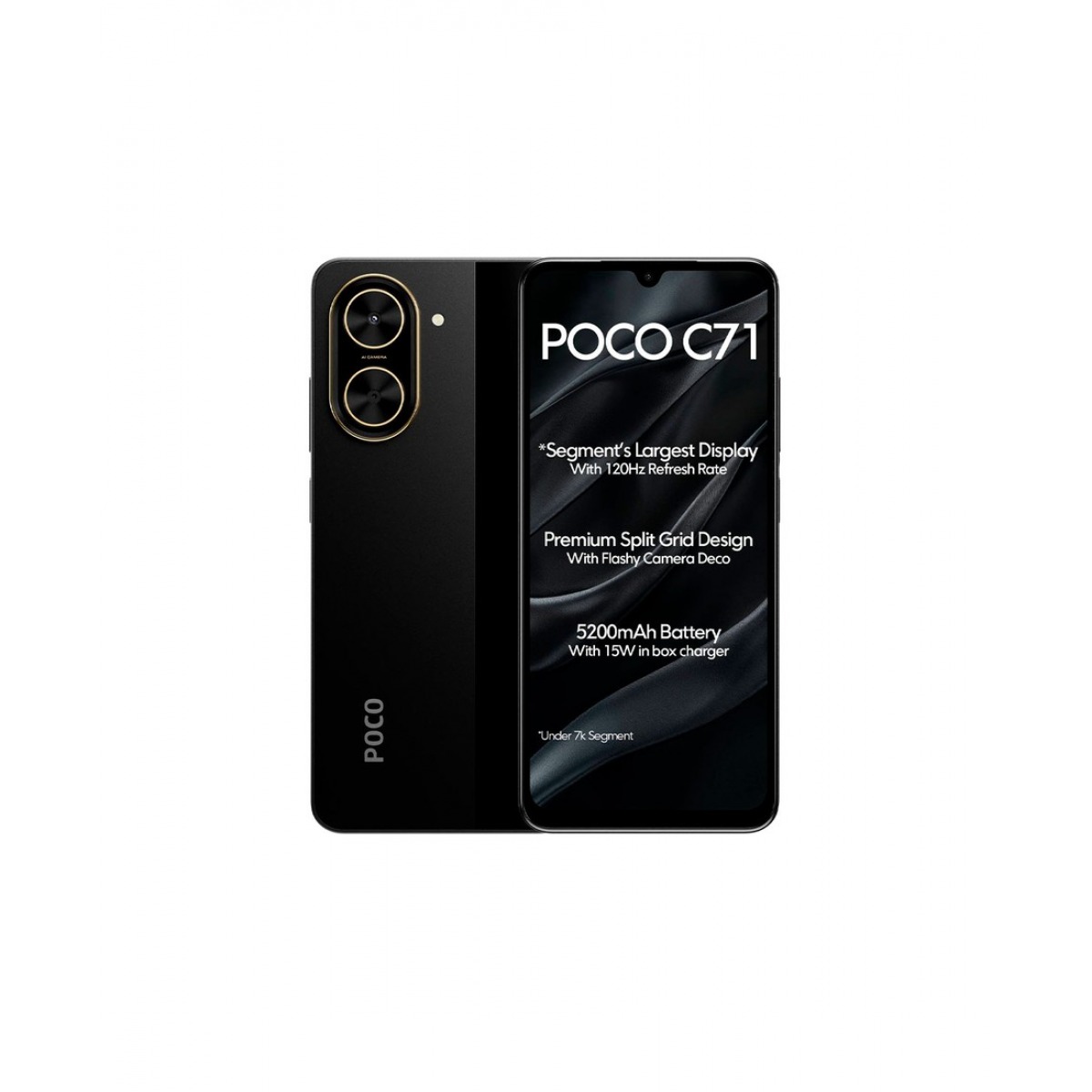 POCO C71, 4GB+128GB, black, смартфон