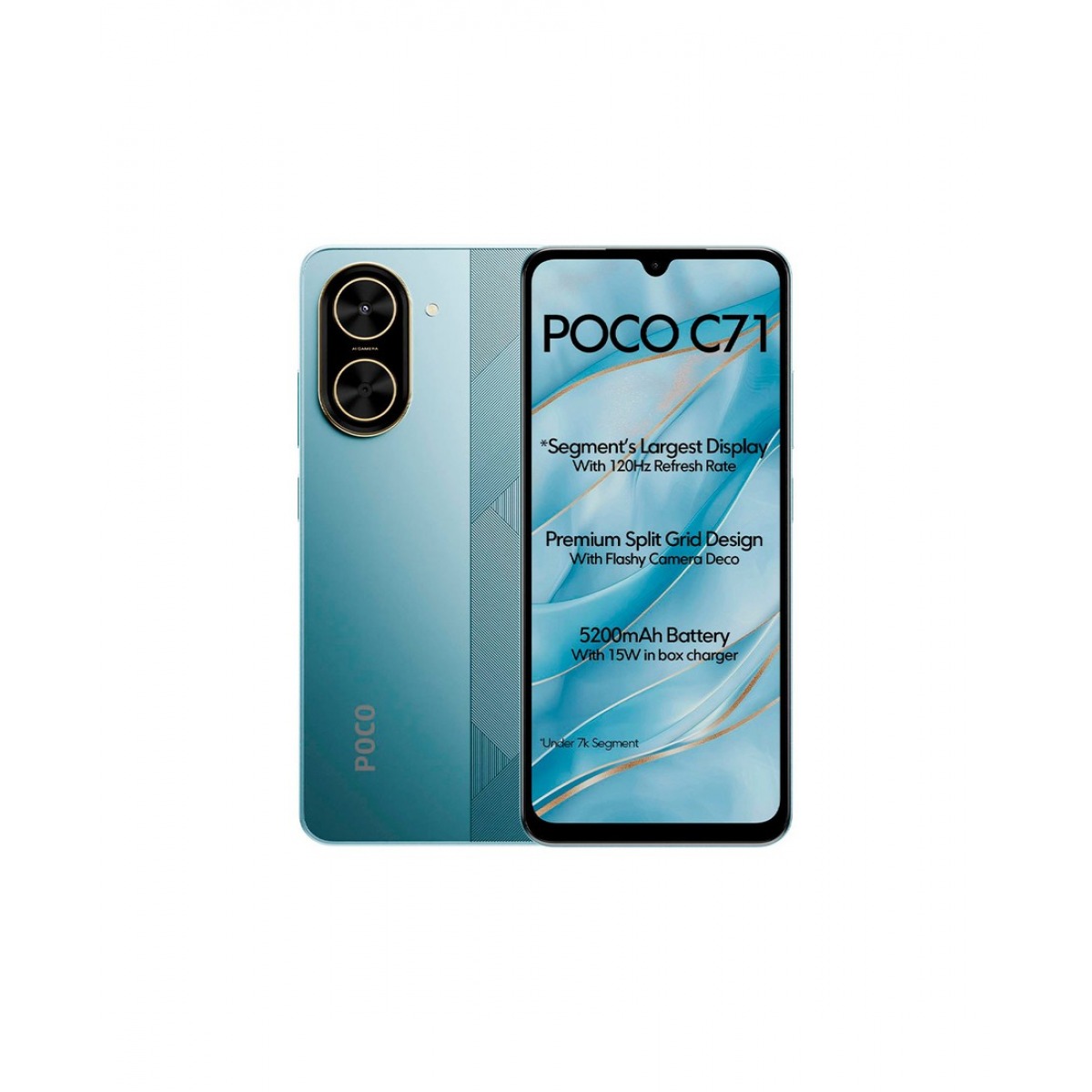 POCO C71, 4GB+128GB, blue, смартфон
