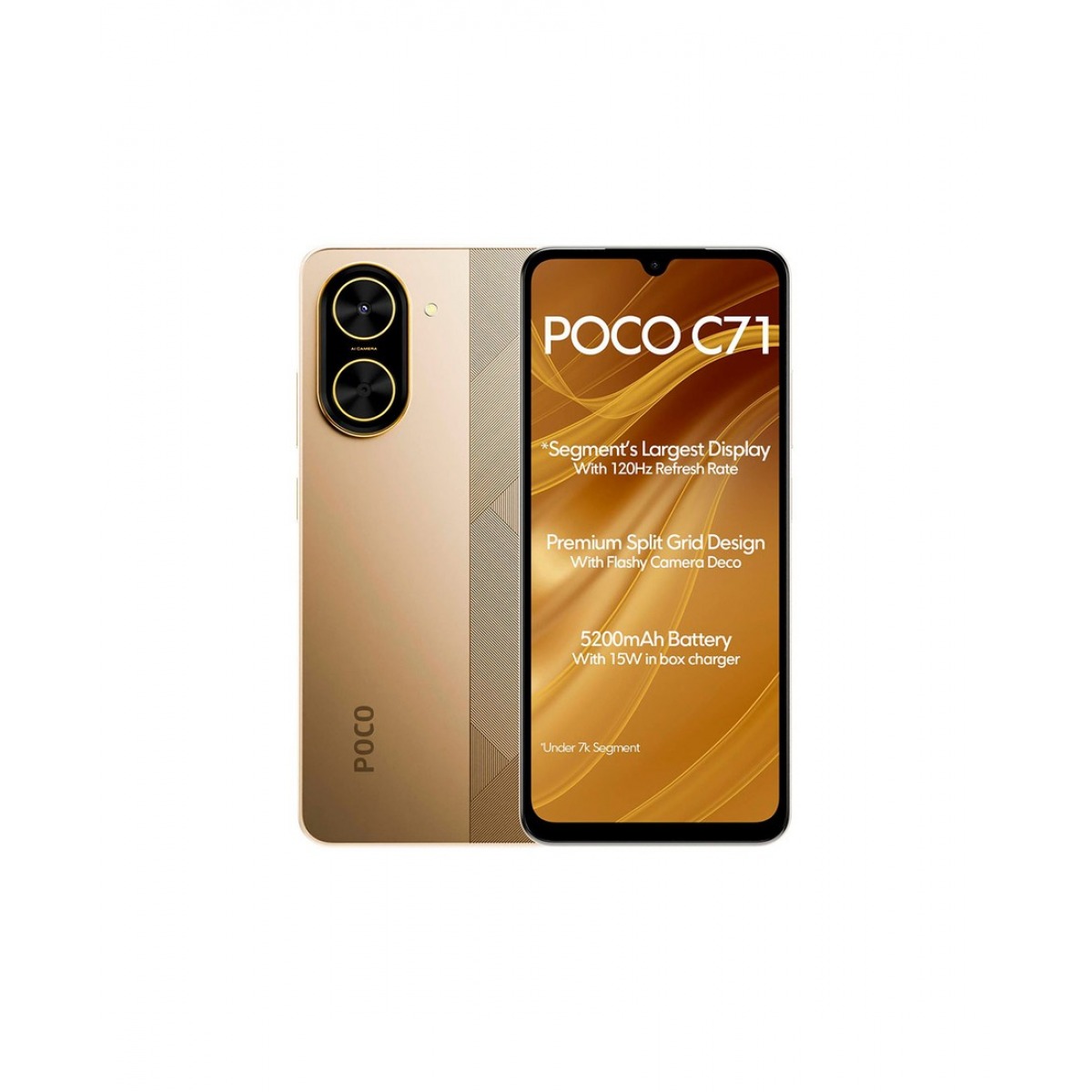 POCO C71, 4GB+128GB, gold, смартфон