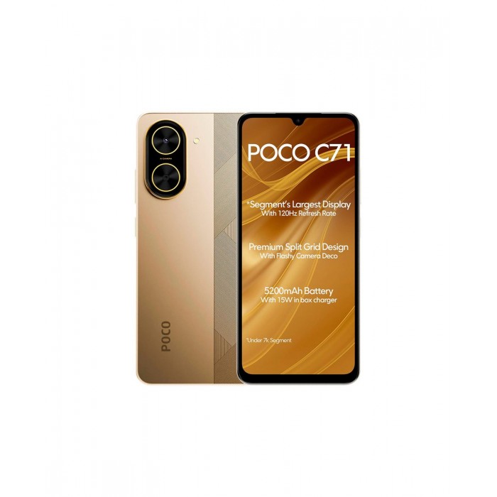POCO C71, 4GB+128GB, gold, смартфон