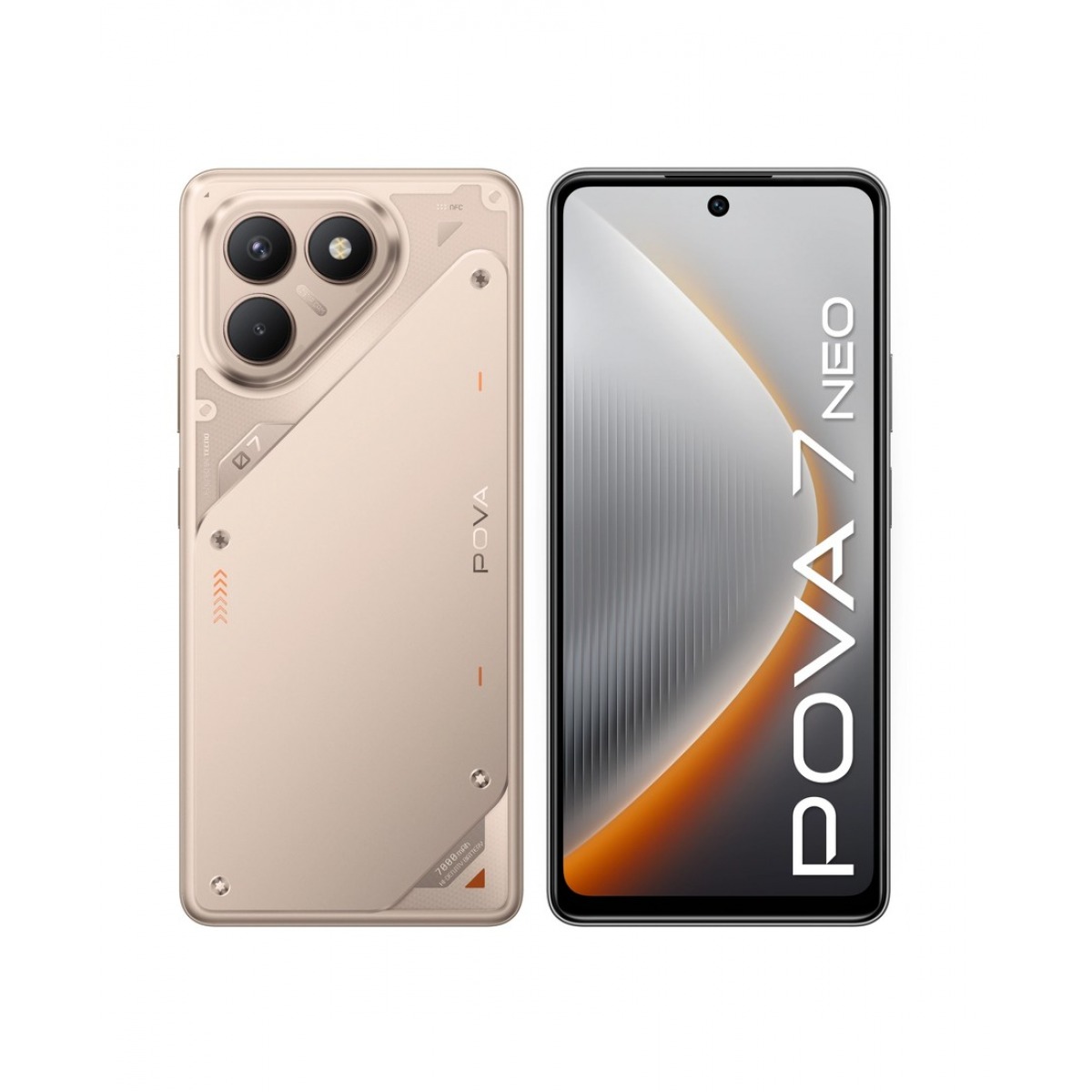 Tecno POVA 7 Neo, (LJ6 256+8), hyper titanium, смартфон