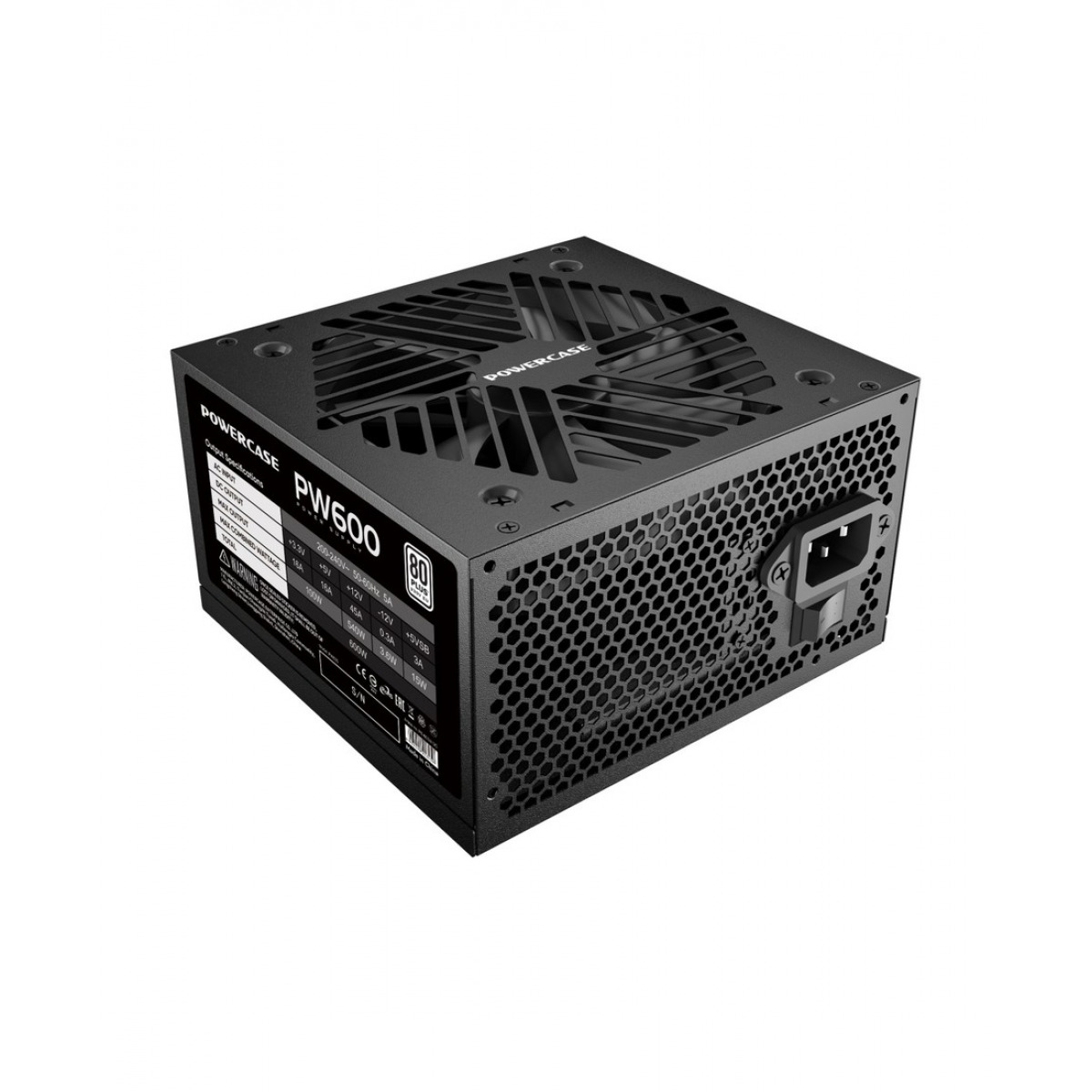 PowerCase PW600 80+ WHITE мощность: 600W, блок питания