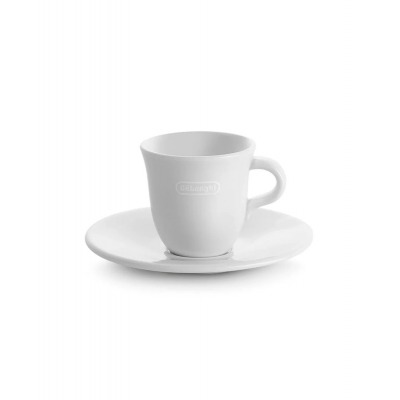 Delonghi DLSC308, набор чашек с блюдцем, 70 мл, 2 шт