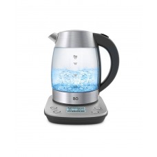 BQ KT1703G, steel-black, чайник с базой