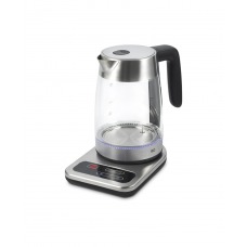 BQ KT1736G, black-steel, чайник с базой