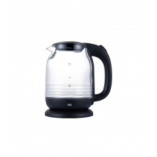 BQ KT1833G, black-steel, чайник стеклянный