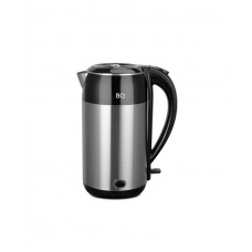 BQ KT2030SW, black-steel, чайник с двойными стенками