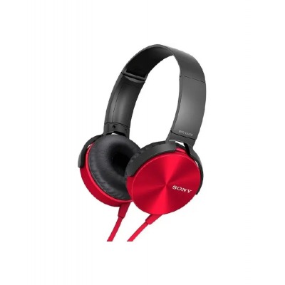 Sony MDR-XB450AP, красный, наушники