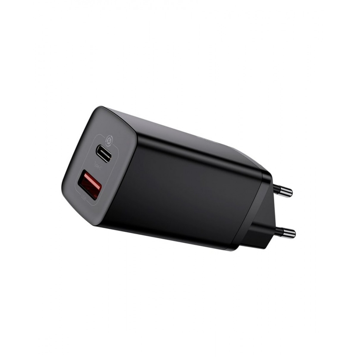Baseus GaN2 Lite Quick ChargerC+U 40W, (2x usb-c), Black, адаптер