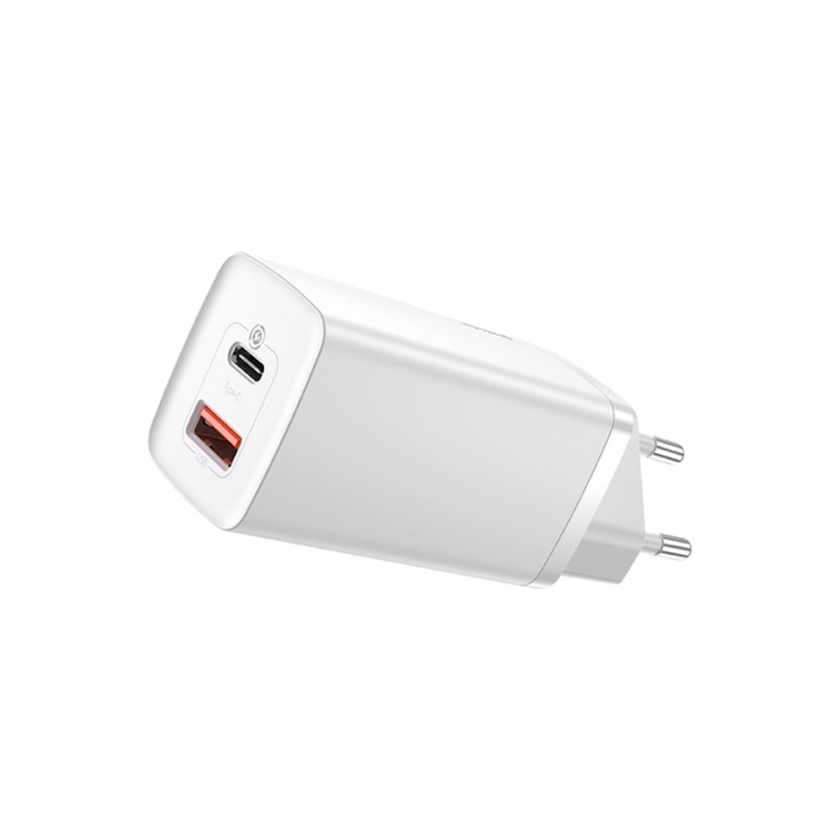 Baseus GaN2 Lite Quick ChargerC+U 40W, (2x usb-c), White, адаптер