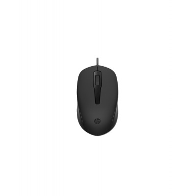 HP 150 Wired Mouse, Black, мышь