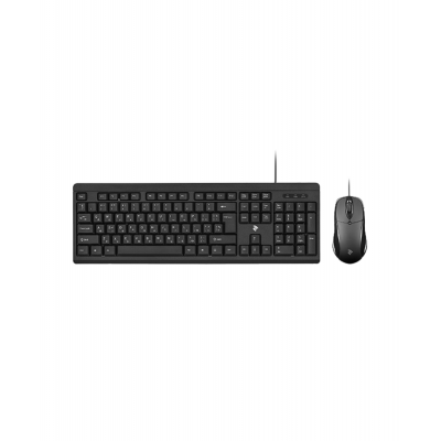 2E MK401 USB, black, комплект клавиатура+мышь