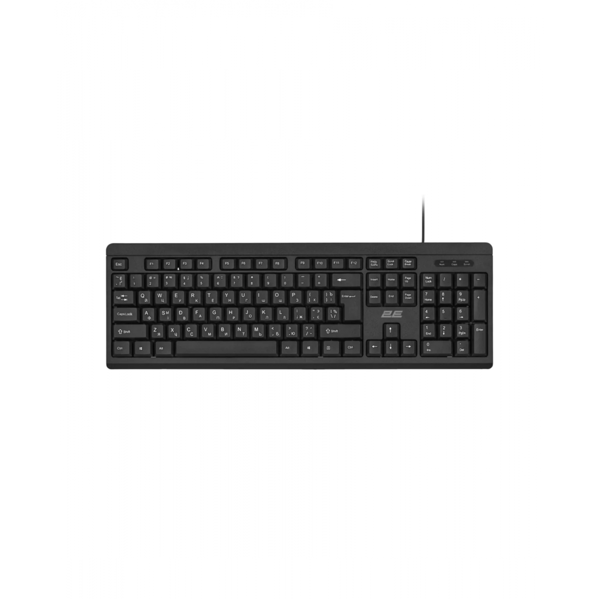 2E KS108 USB, black, клавиатура