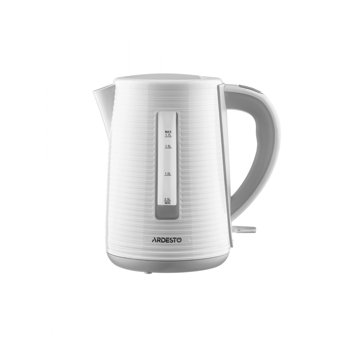 Ardesto EKL-F17WG, 1.7л/2150Вт/strix контроль, белый + серый,, электрочайник