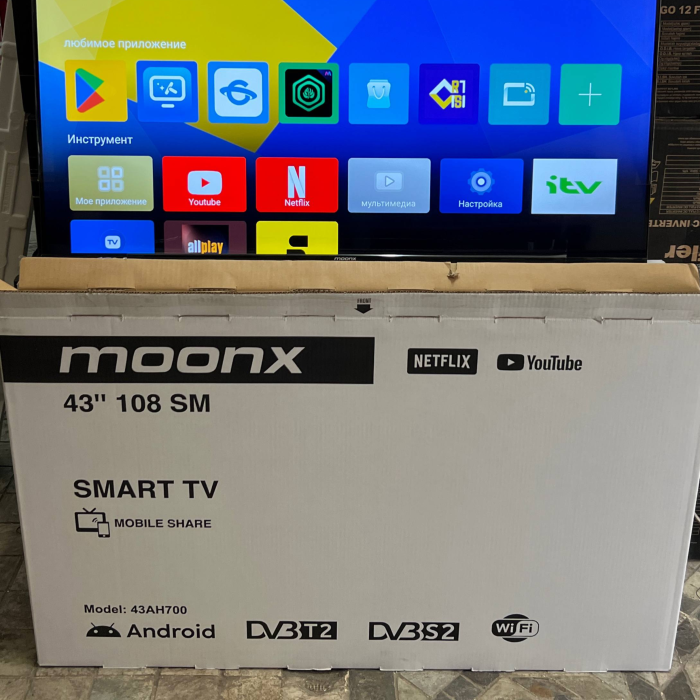 Moonx 43AH700 Android TV, телевизор smart