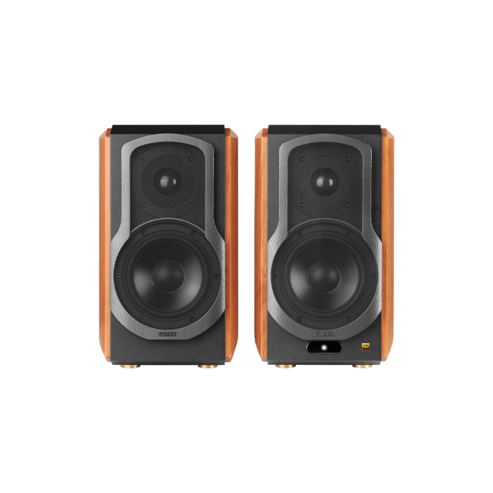 Edifier S1000W brown, активные Hi-Fi акустические колонки