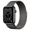 Apple Watch 6 44mm Milanese Loop black, смарт-часы