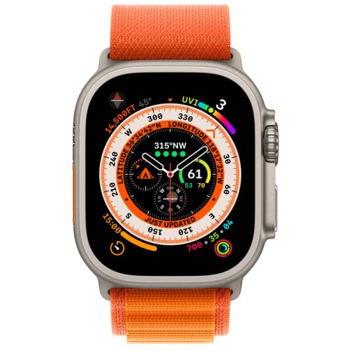 Apple Watch 8 49mm Ultra Orange Alpine Loop, смарт-часы