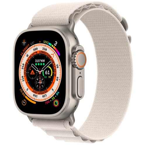 Apple Watch 49mm Ultra 2 starlight alpine loop, смарт-часы