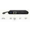 Belkin Adapter USB-C - Ethernet/HDMI/VGA/USB-A 100W PD Black, адаптер