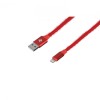 2E USB-A - Lightning Fur 1m red, кабель