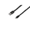 2E USB-A - Lightning Fur 1m black, кабель