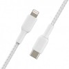 Belkin USB-С - Lightning BRAIDED 1m white, кабель