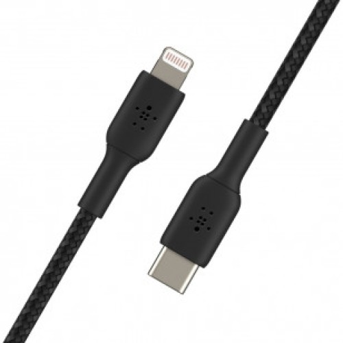 Belkin USB-С - Lightning BRAIDED 1m black, кабель