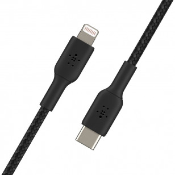 Belkin USB-С - Lightning BRAIDED 1m black, кабель