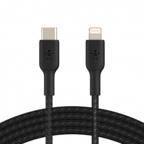 Belkin USB-С - Lightning BRAIDED 1m black, кабель