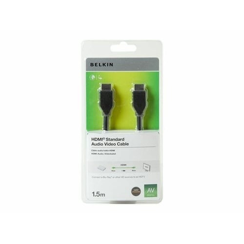 Belkin Cable 1.5M BLK NKLPLTD STNRD 1.4, кабель