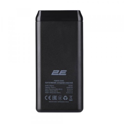 2E Power Bank 20000mAh Type-C Black, внешний аккумулятор