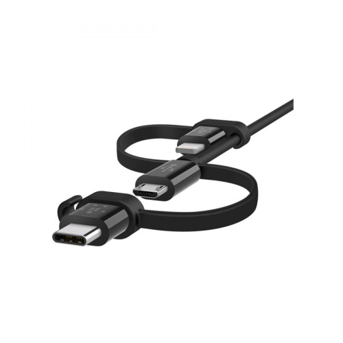 Belkin USB 2.0 Universal MicroUSB/USB-C/Lightning Connectors 1.2m, кабель