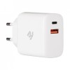 2Е Wall Charger USB QC PD Max 30W white, зарядное устройство 