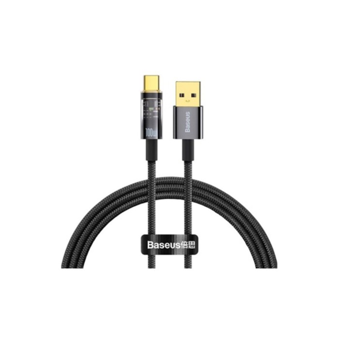 Baseus Explorer Cable USB to Type-C 100W, black, кабель