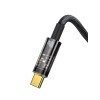 Baseus Explorer Cable USB to Type-C 100W, black, кабель