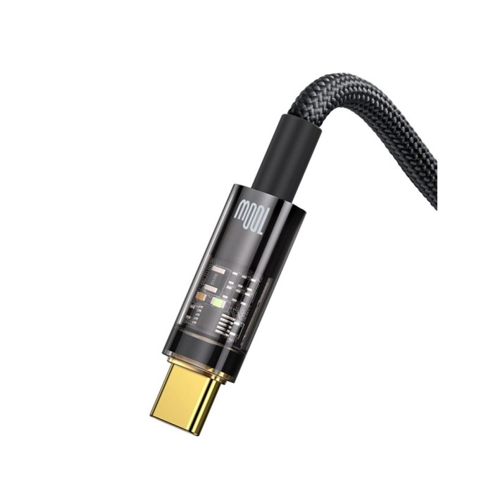 Baseus Explorer Cable USB to Type-C 100W, black, кабель