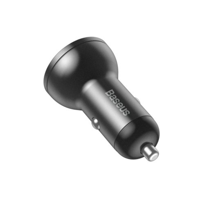 Baseus Digital Display Dual USB 4.8A Car Charger 24W, автомобильное зарядное устройство