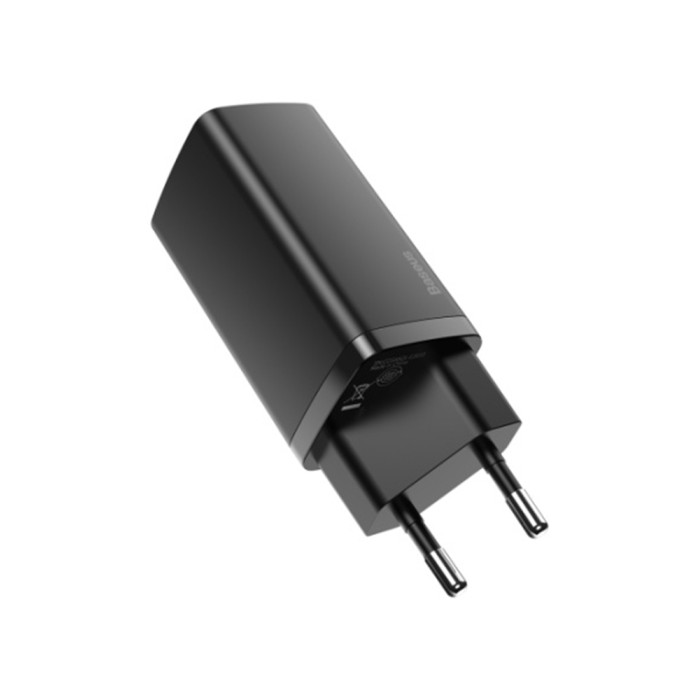 Baseus GaN2 Lite Quick ChargerC+U 65W, black, зарядное устройство