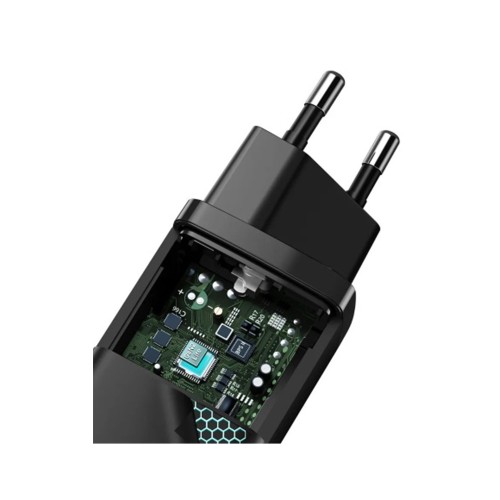 Baseus GaN2 Lite Quick ChargerC+U 65W, black, зарядное устройство