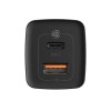 Baseus GaN2 Lite Quick ChargerC+U 65W, black, зарядное устройство