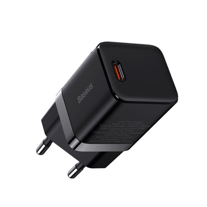 Baseus GAN3 Fast Charger 1C 30W EU black, сетевое зарядное устройство 