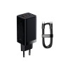 Baseus GaN3 Pro Fast Charger 2C 65W, black, зарядное устройство